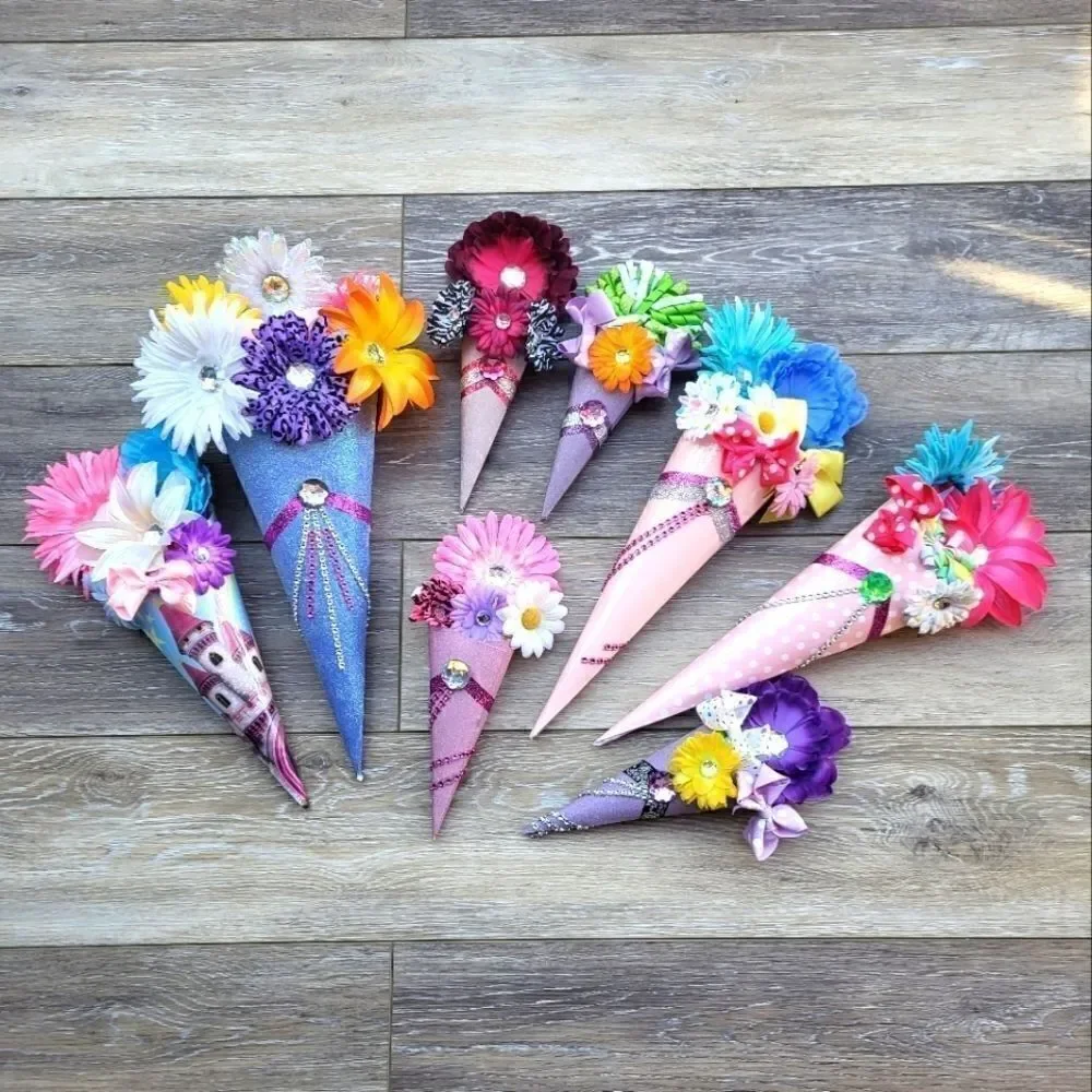 Dance recital gift!!! Gorgeous XL Hair Clip Bouquet hand made home made